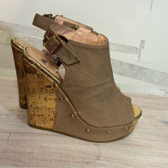 Madison Peep Toe Wedge Sandals size 6.5 good condition - Picture 3 of 7